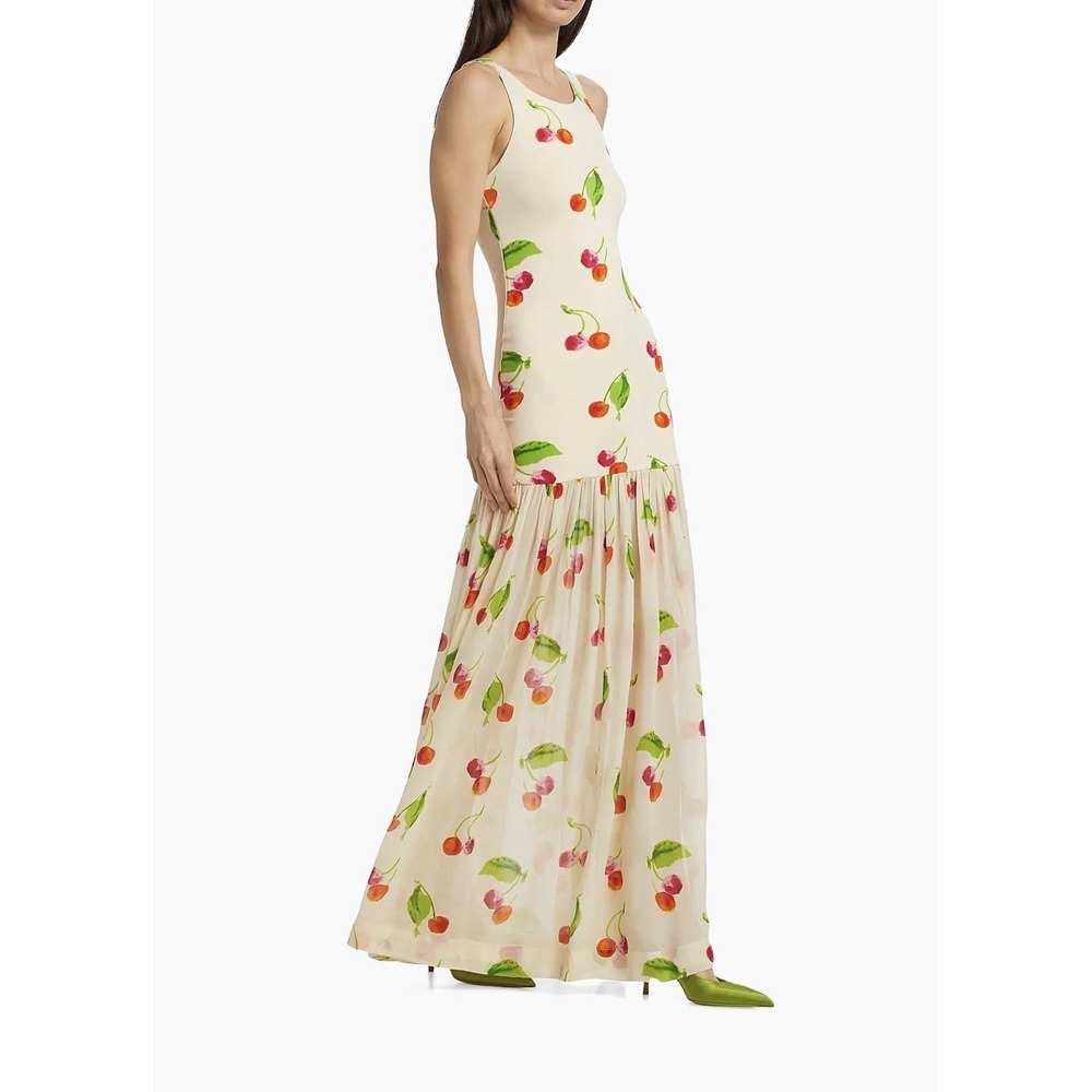 SWF Cherry Bomb Maxi Dress Sleeveless Size XS NWT $368 Summer Wedding Guest